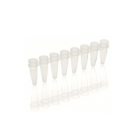 [SK-TP450] Strips of 8 Tubes & Flat Caps (250)
